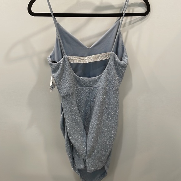 Windsor size M NWT “Rhine and Shine Glitter Mini Dress” in light blue - Picture 7 of 7